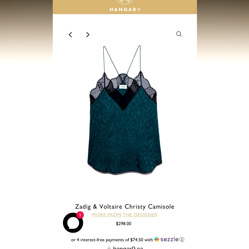 Zadig and Voltaire Lace Cami